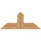 Ekena Millwork Portland Timber Gable Bracket, Western Red Cedar, 36"W x 15"H x 1 1/2"D x 5 1/2"F, 10/12 Pitch GBW036X15X0206POR00SWR - alternate 1